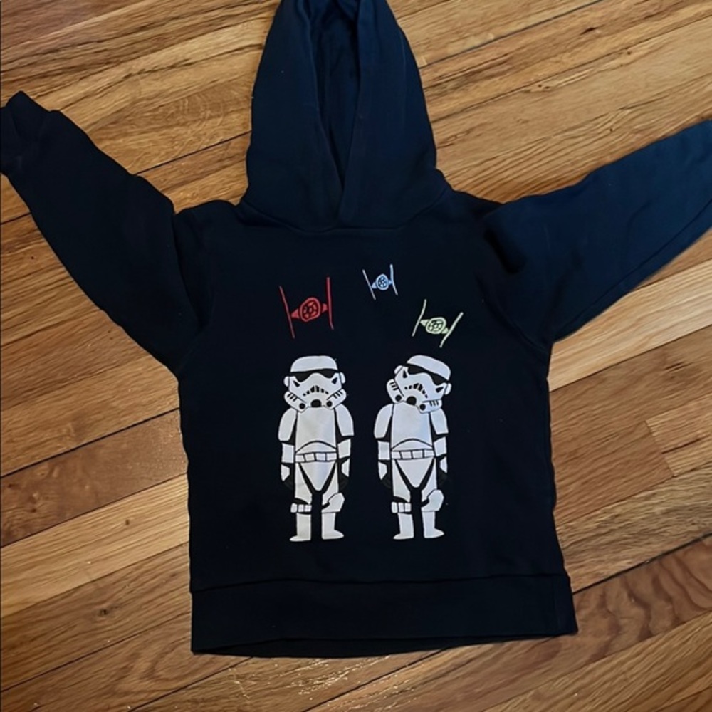 H&M 4-6 navy Star Wars Stormtrooper Hoodie